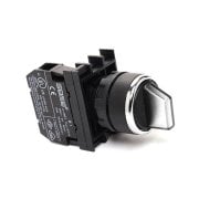 Emas B100SL20B Beyaz Seçici Işıklı Kumanda Butonu 1 NA