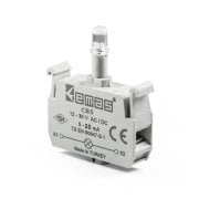 Emas CB5 Beyaz Ledli Butonluk 12-30V AC/DC
